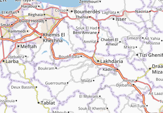 Karte Stadtplan Bouderbala
