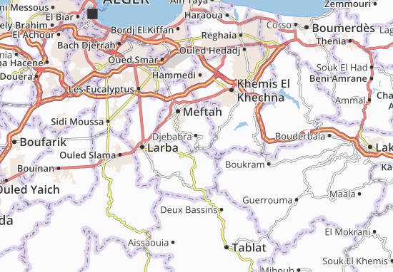 Karte Stadtplan Djebabra