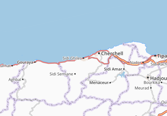 Carte-Plan Sidi Ghiles
