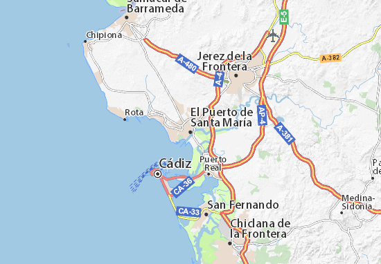 papi ¿Cómo Infantil Mapa MICHELIN El Puerto de Santa María - plano El Puerto de Santa María -  ViaMichelin
