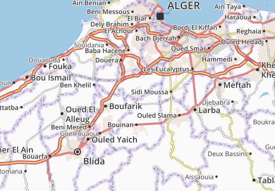 Karte Stadtplan Ouled Chebel