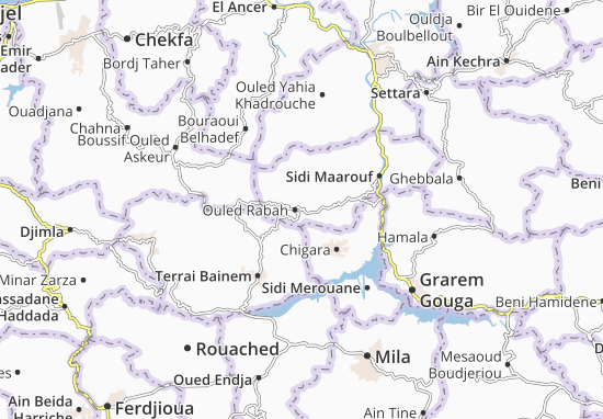 Karte Stadtplan Ouled Rabah