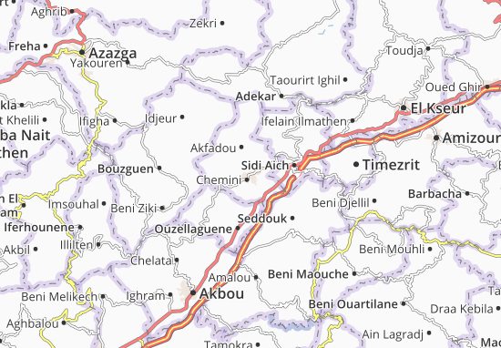 Mapa Souk Oufella