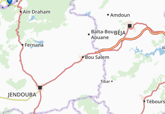 Bou Salem Map