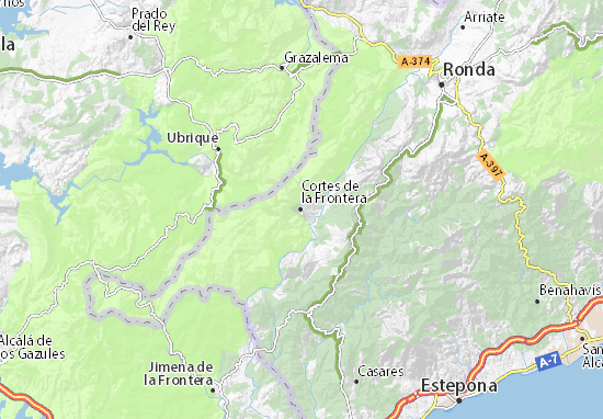 Cortes de la Frontera Map
