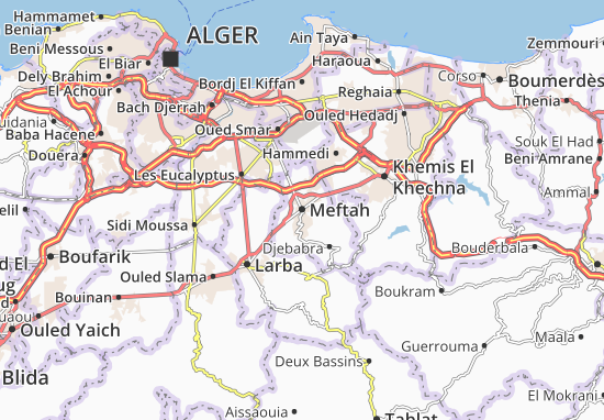Kaart Plattegrond Meftah