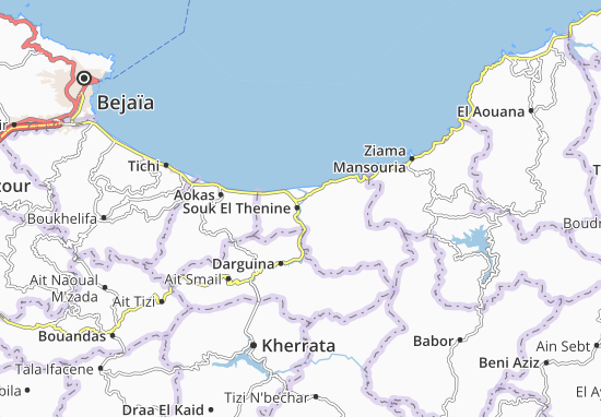 Karte Stadtplan Melbou