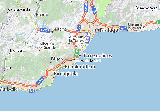 Kaart Plattegrond Torremolinos