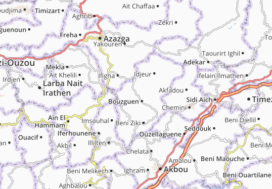 Karte Stadtplan Bouzguen