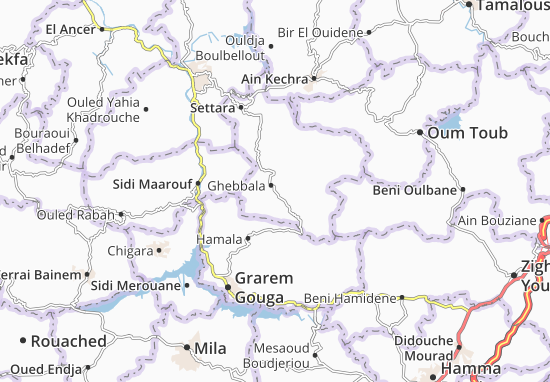 Mapa Ghebbala