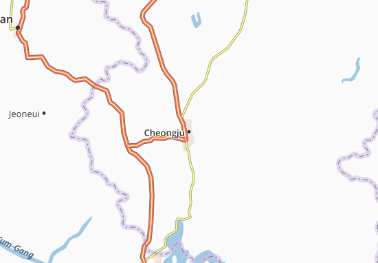 Kaart Plattegrond Cheongju