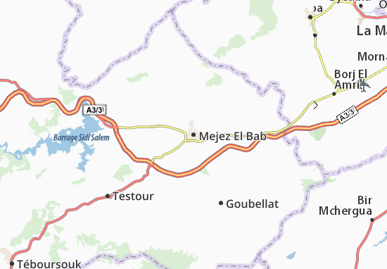 Mapa Mejez El Bab