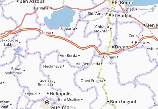 Karte Stadtplan Ain Berda