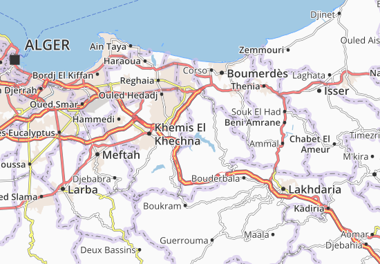 Karte Stadtplan El Kharrouba