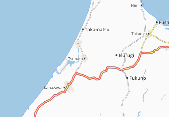 Karte Stadtplan Tsubata