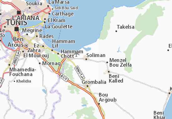Karte Stadtplan Soliman