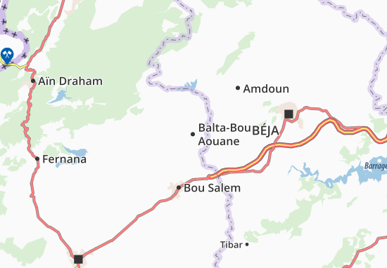 Karte Stadtplan Balta-Bou Aouane