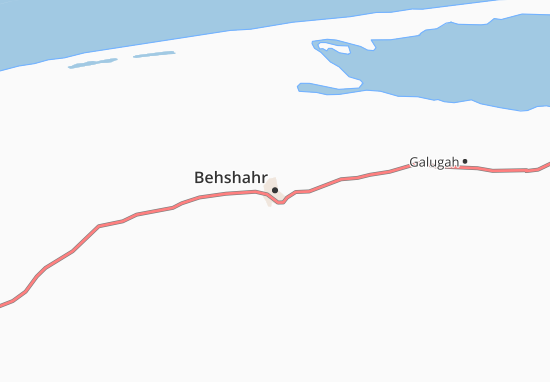 Karte Stadtplan Behshahr