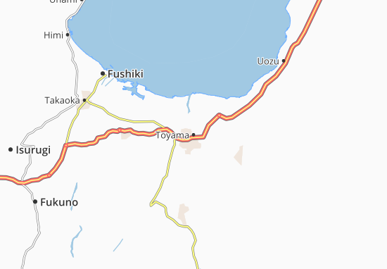 Kaart Plattegrond Toyama
