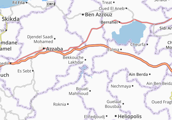 Karte Stadtplan Bekkouche Lakhdar