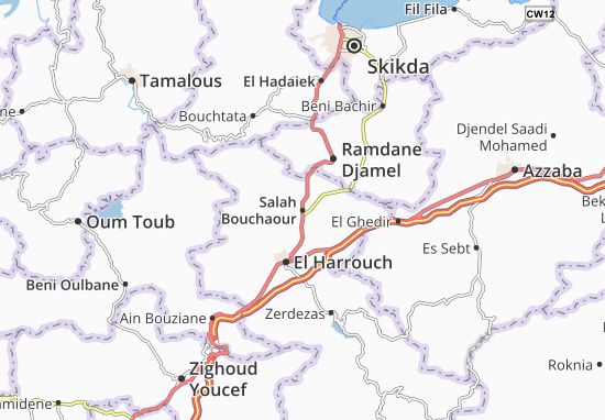 Salah Bouchaour Map