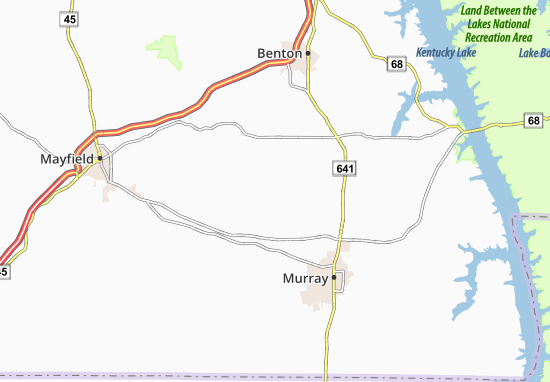Mapa Kirksey