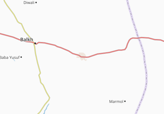 Kaart Plattegrond Mazar-E Sharif