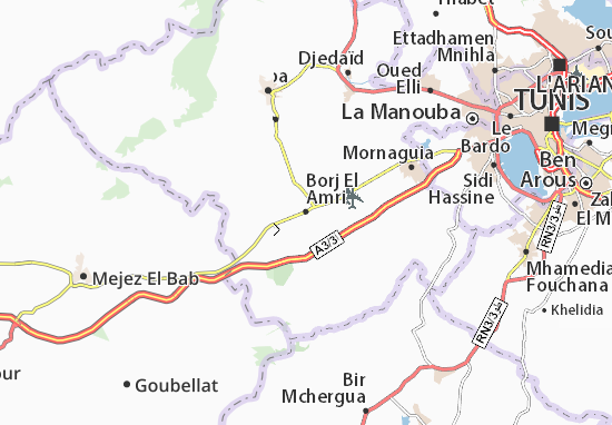 Mapa Borj El Amri