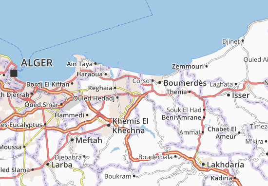 Karte Stadtplan Boudouaou