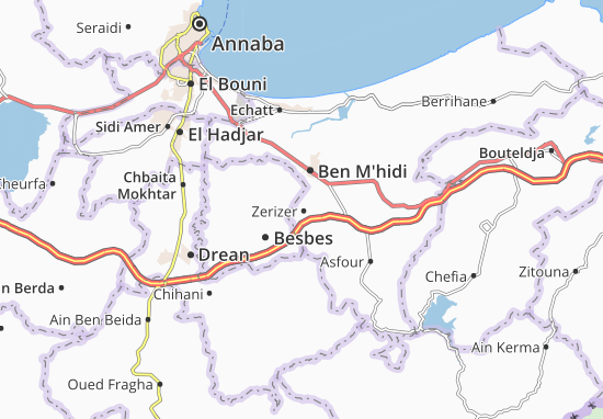 Karte Stadtplan Zerizer