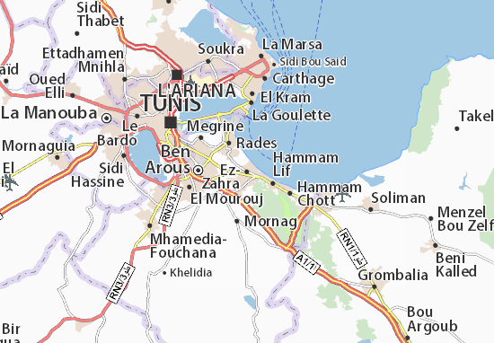 Karte Stadtplan Ez-Zahra