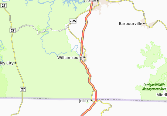 Mapa Williamsburg