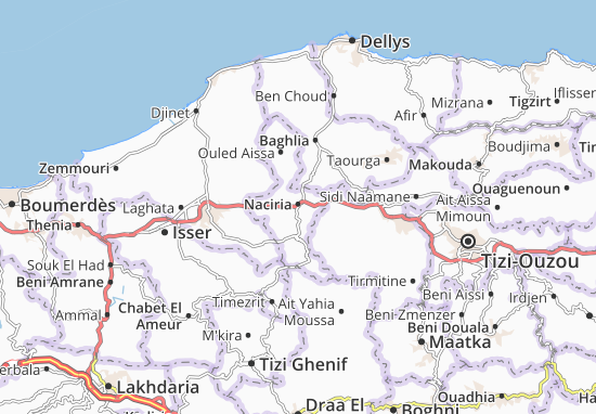 Karte Stadtplan Naciria