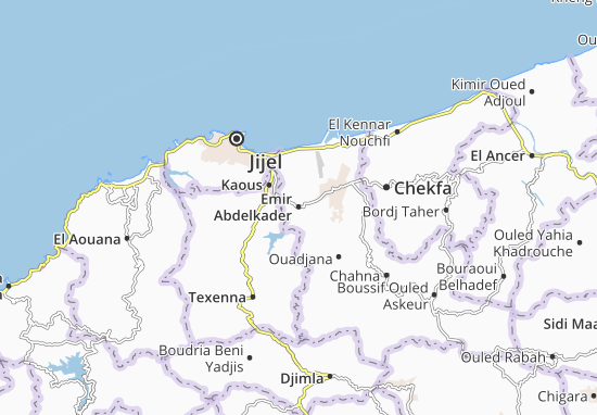Mapa Emir Abdelkader