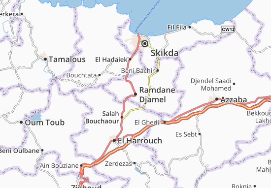 Karte Stadtplan Ramdane Djamel