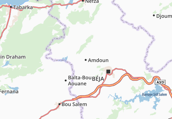 Karte Stadtplan Amdoun