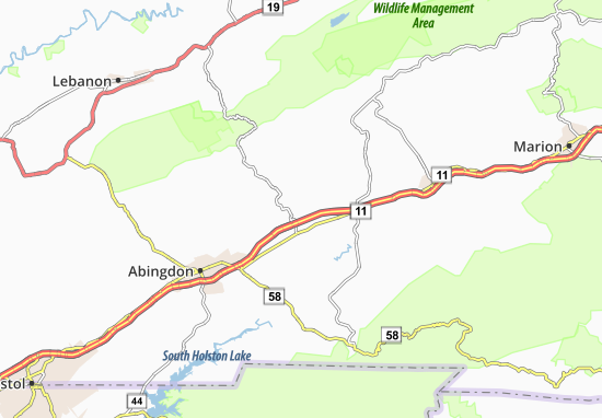 Mapa Emory-Meadowview