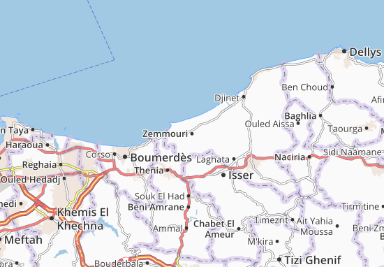 Karte Stadtplan Zemmouri