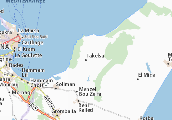 Takelsa Map