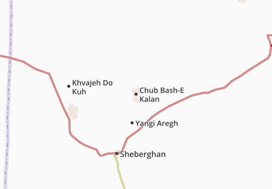Karte Stadtplan Chub Bash-E Kalan
