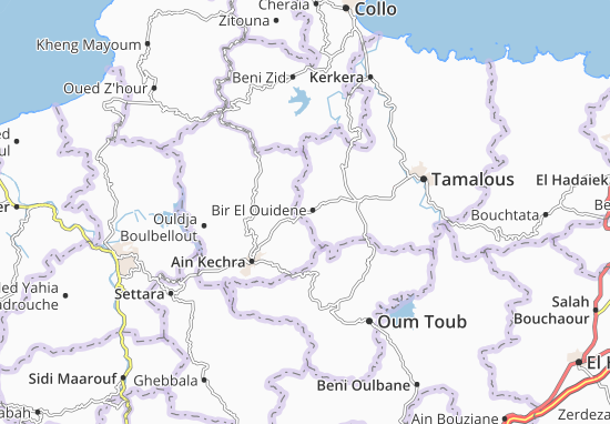 Bir El Ouidene Map