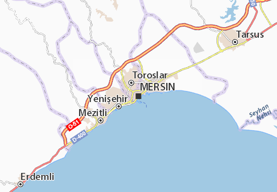 Karte Stadtplan Mersin