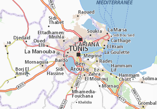 Mappe-Piantine Tunis
