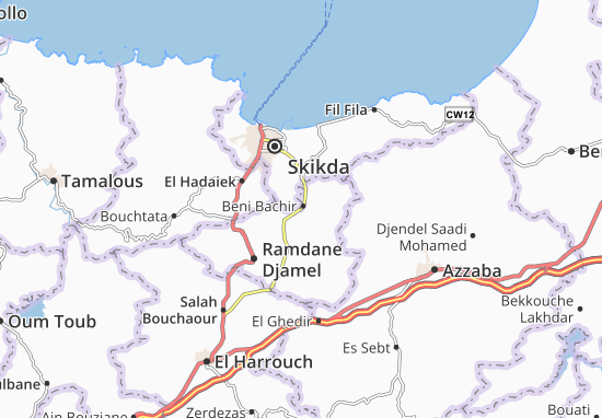 Karte Stadtplan Beni Bachir