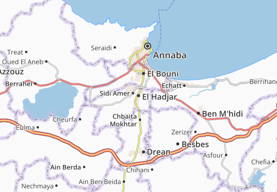 Karte Stadtplan El Hadjar