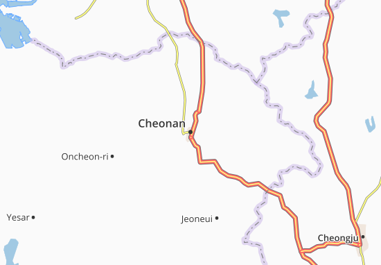 Karte Stadtplan Cheonan
