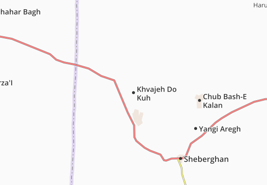 Khvajeh Do Kuh Map