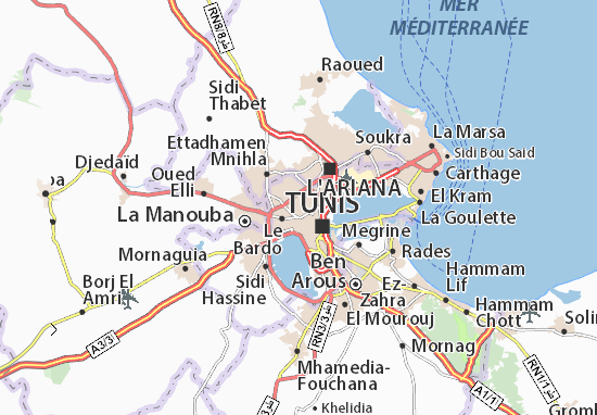 Mapa El Omrane