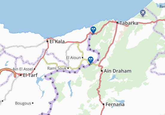Karte Stadtplan El Aioun