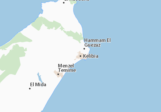 Kaart Plattegrond Kelibia